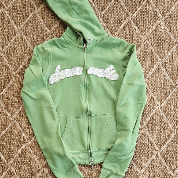 Abercrombie & Fitch Tops - Abercrombie & Fitch Light Green Youth Hoodie